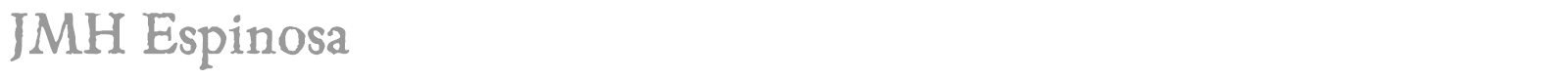 JMH Espinosa Ornaments font preview
